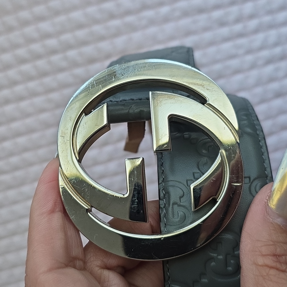 Gucci  Interlocking Leather Belt Size36 - Picture 9 of 9